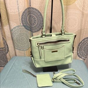 BOC Mint Green Shoulder Bag Set